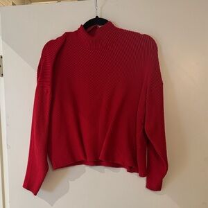 Anthropologie Maeve Red Sweater, Small